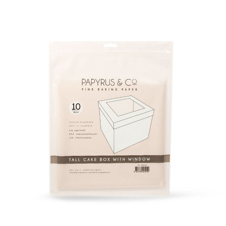 Papyrus Tall Cake Box with Window