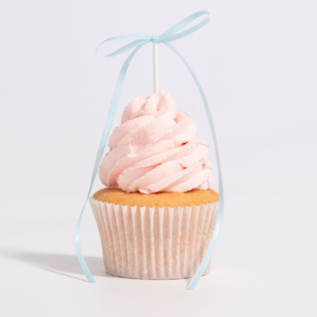 Ribbon Bow Cake Toppers Blue (8pk)  - PME