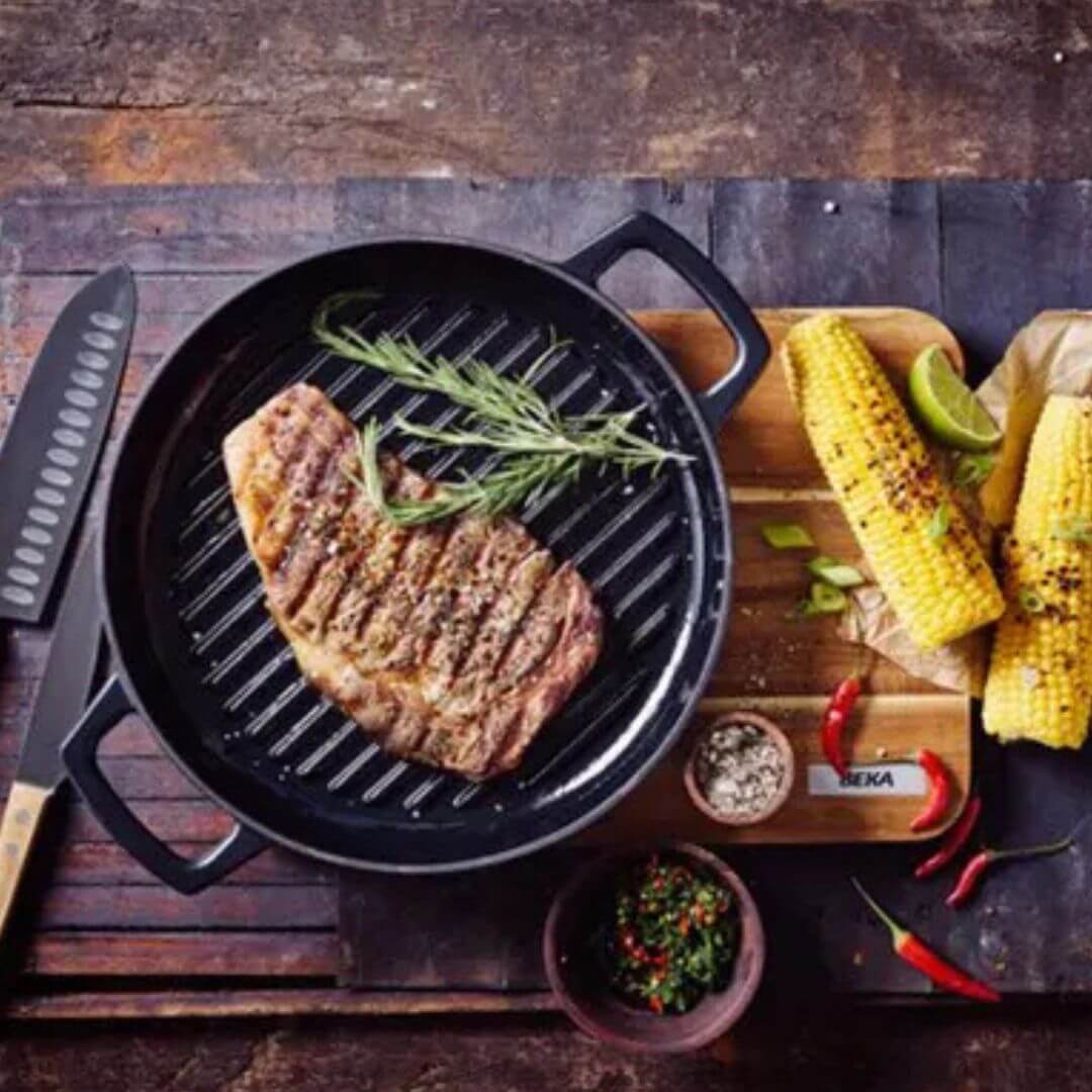 Beka Nori Cast Iron Grill Pan 28cm