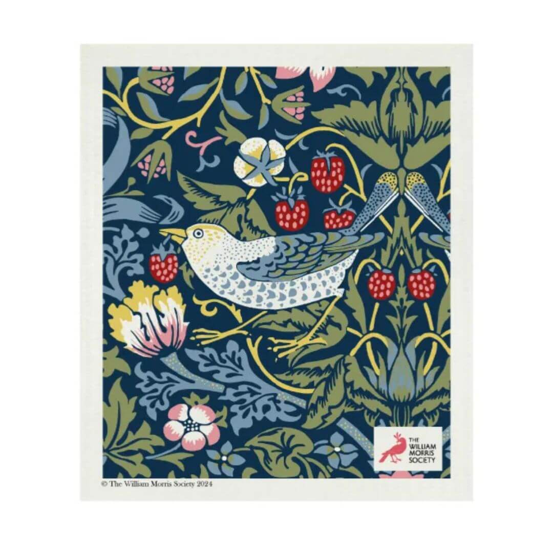 William Morris Strawberry Thief Swedish Dish Cloth