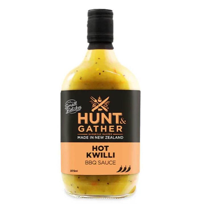 Hunt & Gather BBQ Sauce Hot Kwilli 375ml