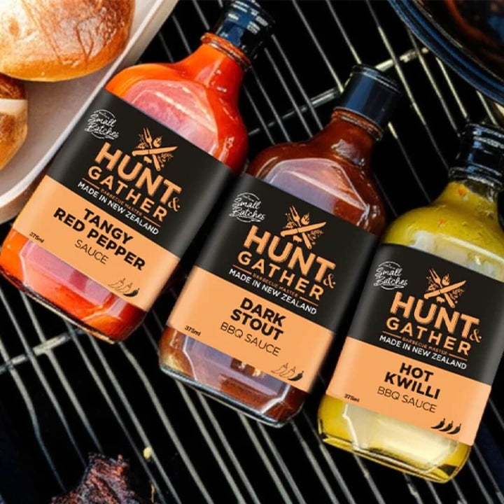 Hunt & Gather BBQ Sauce Hot Kwilli 375ml