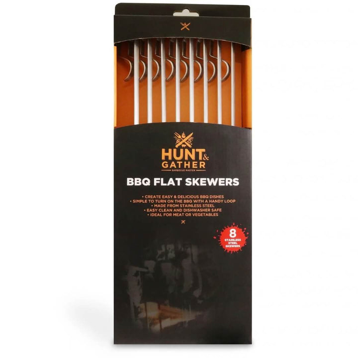 Hunt & Gather BBQ Stainless Steel Skewers 8pk