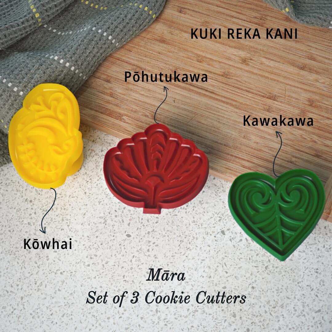 Kuki Reka Kani Māra Cookie Cutters Set of 3