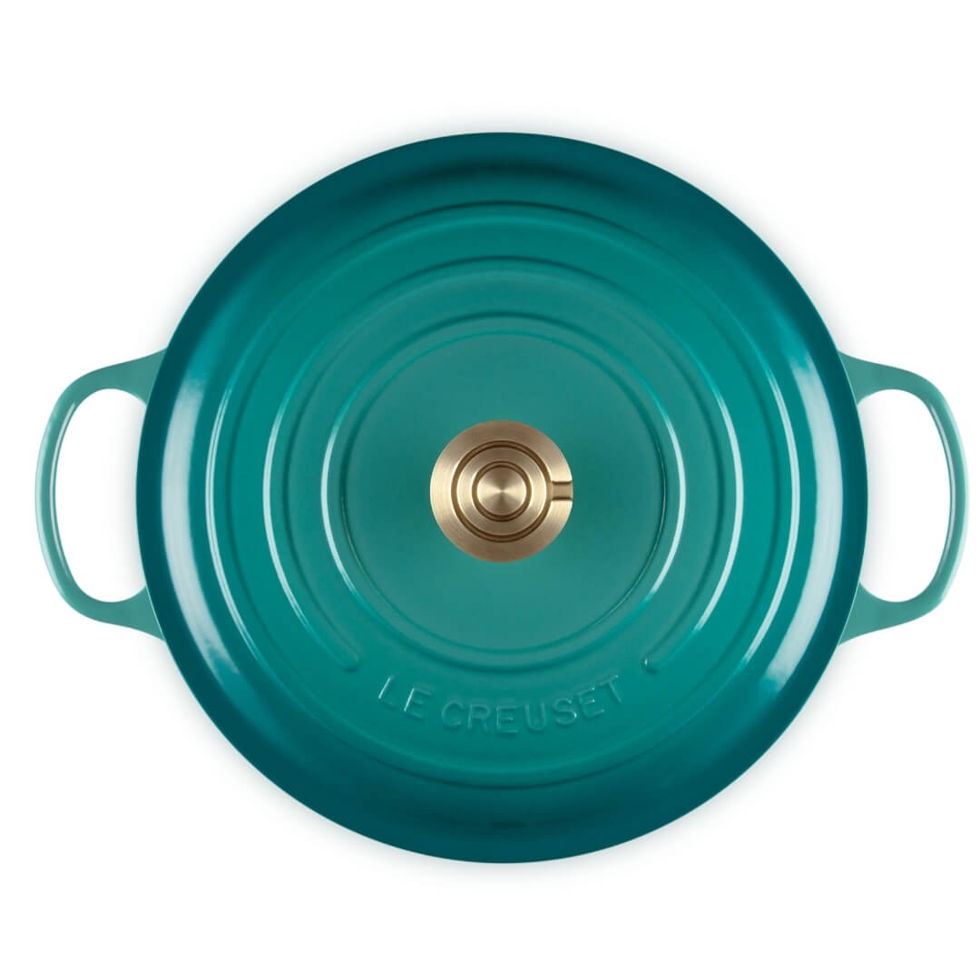 Le Creuset Signature Round Casserole Bleu Riviera