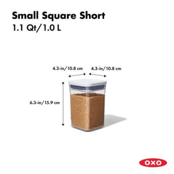 OXO Good Grips Pop 2.0 Small SQ Short Container