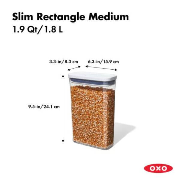 OXO Good Grips Pop 2.0 Slim Rect Medium Container