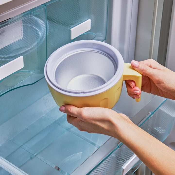 Avanti Portable Wireless Ice Cream Maker Lemon 500ml