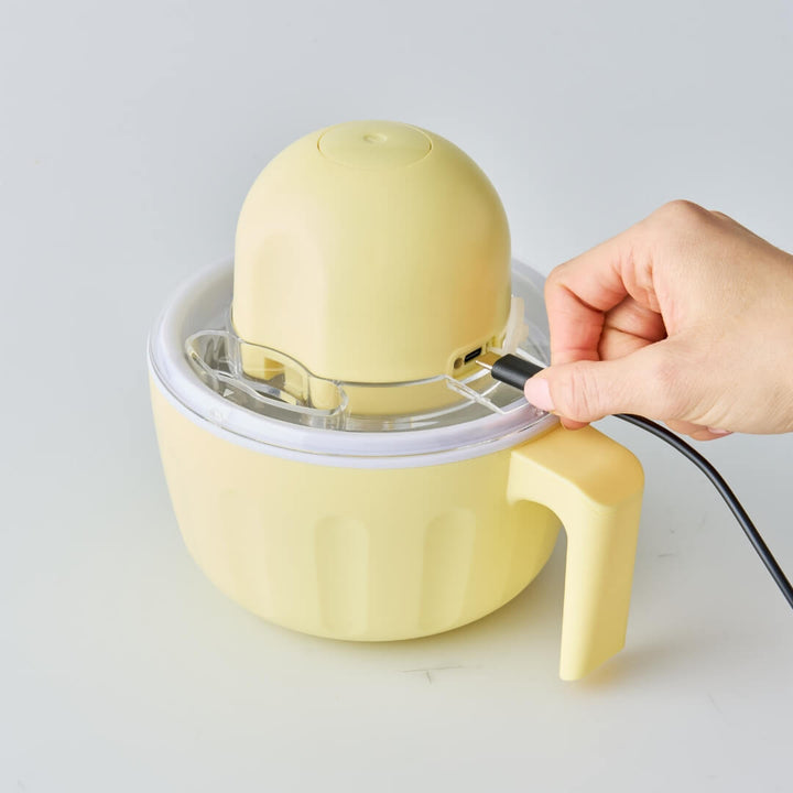 Avanti Portable Wireless Ice Cream Maker Lemon 500ml