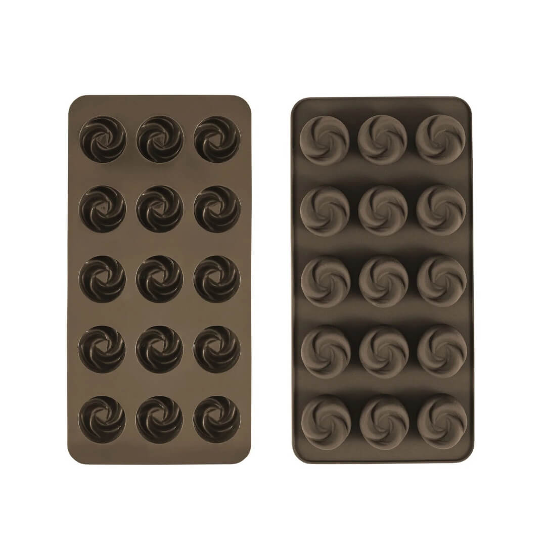 Avanti Swirl Silicone Chocolate Mould Set 2pce