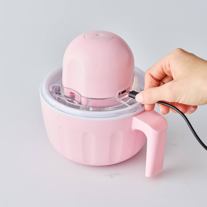 Avanti Portable Wireless Ice Cream Maker Strawberry 500ml
