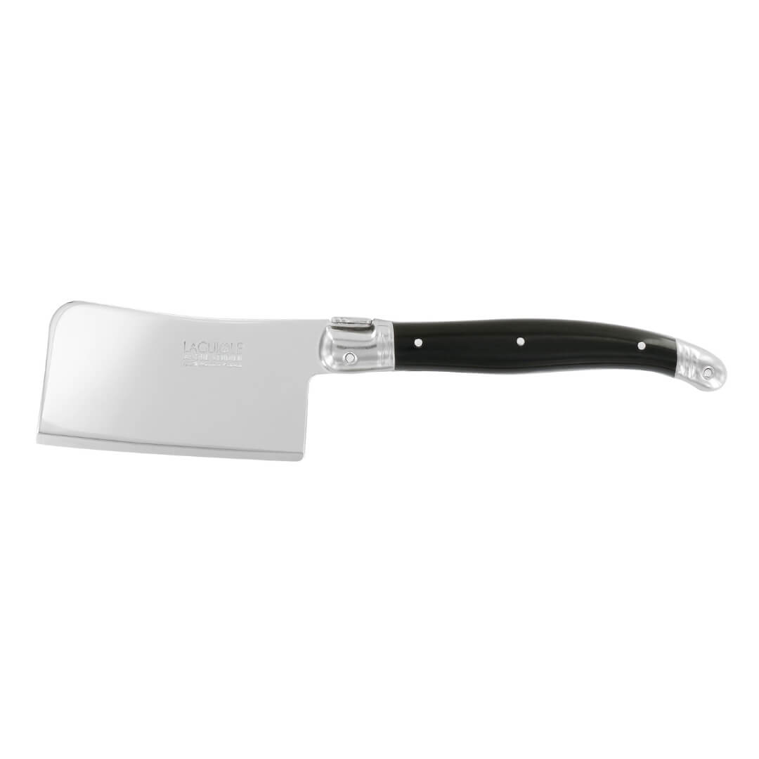Black cheese knife/ mini cleaver silhouette on a white background
