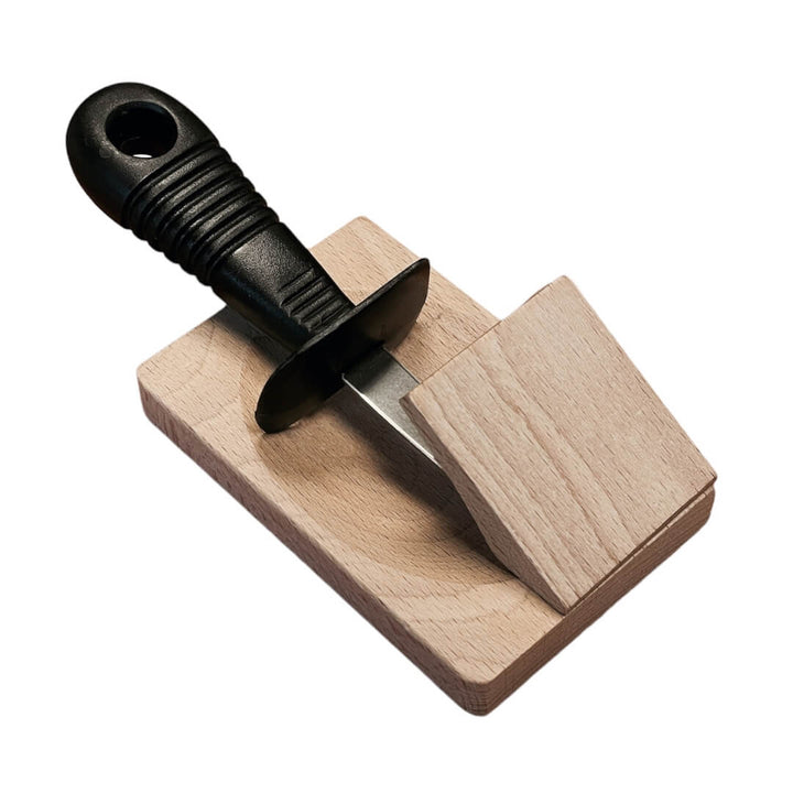 Andre Verdier Laguiole Oyster Shucker with Board