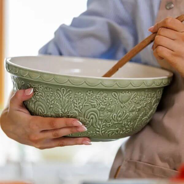 Mason Cash Home to Roost 29cm Green Hen Mixing Bowl