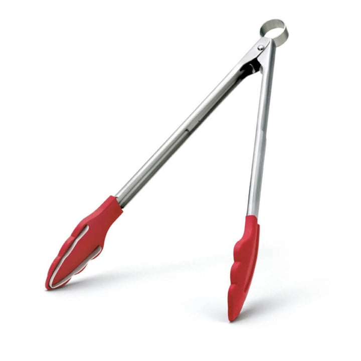 Cuisipro Silicone Tongs with Teeth Red 30.5cm