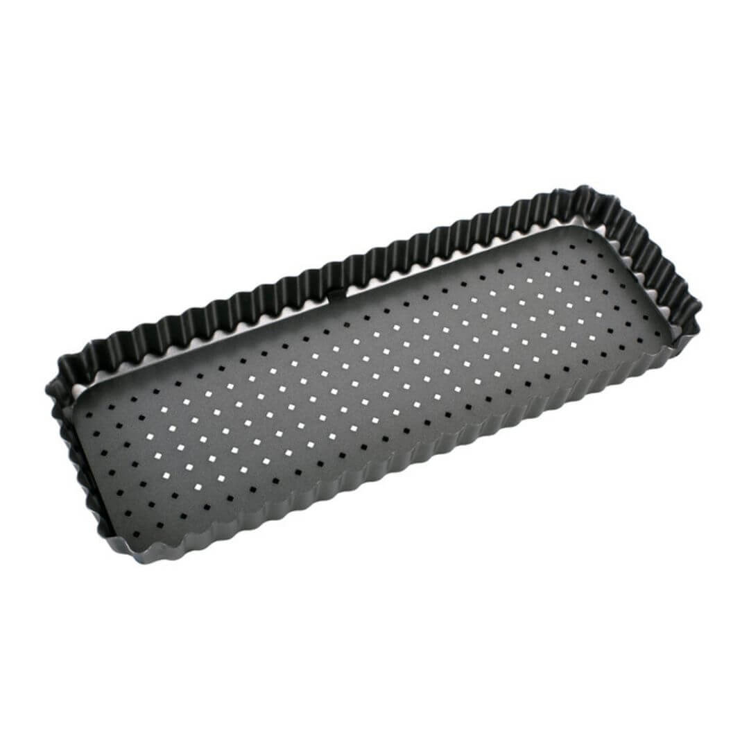 Bakemaster Perfect Crust Rectangular Quiche Pan 36x13cm