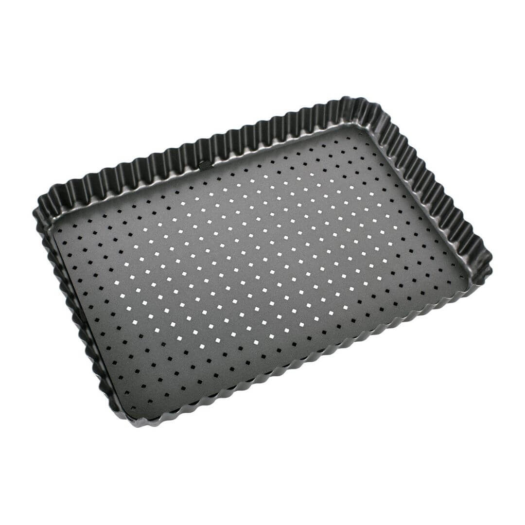 Bakemaster Perfect Crust Rectangular Quiche Pan 31x21cm