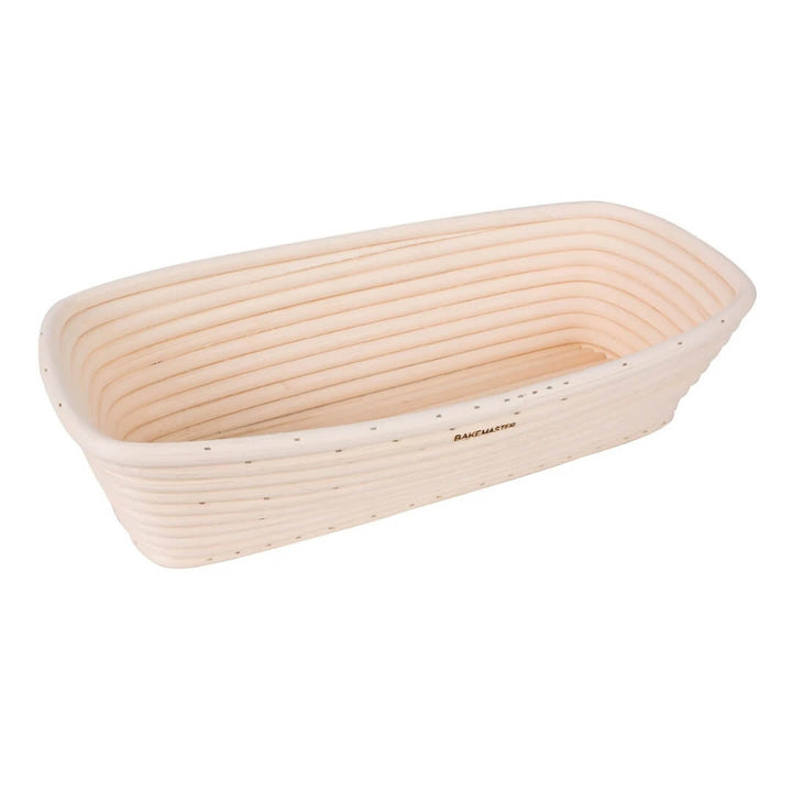 Bakemaster Rattan Rectangle Proving Basket with Liner