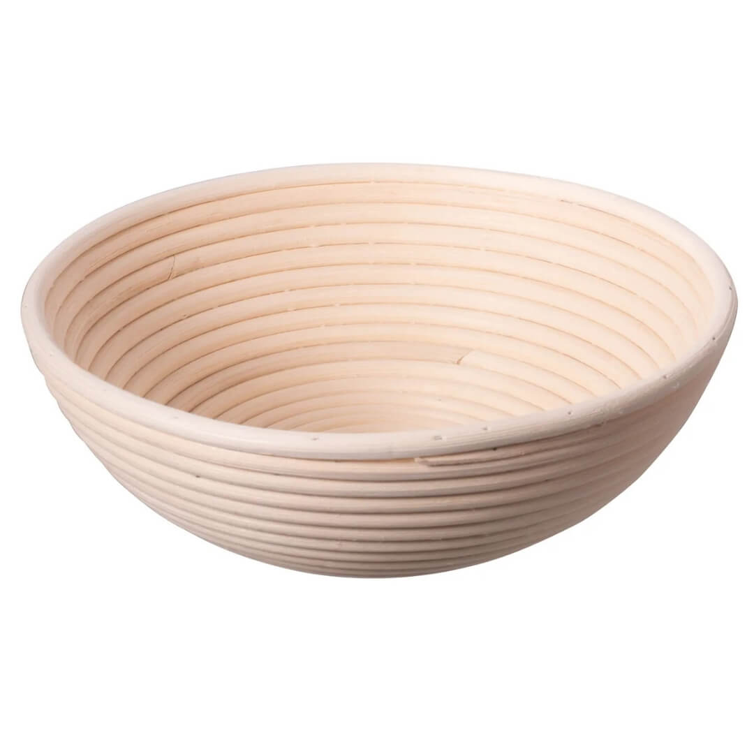 Bakemaster Rattan Round Proving Basket with Liner