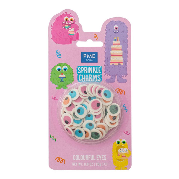 PME Colourful Eyes Sprinkle Charms 25g