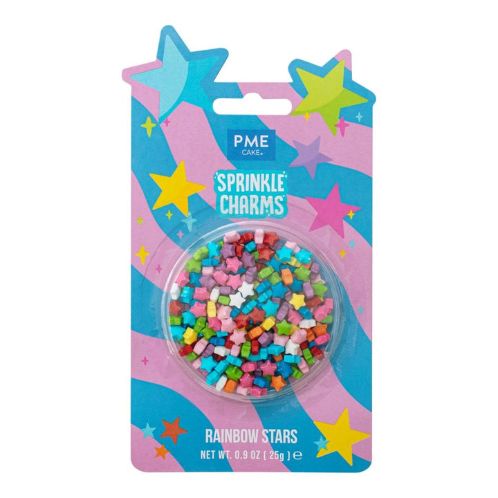 PME Rainbow Stars Sprinkle Charms 25g
