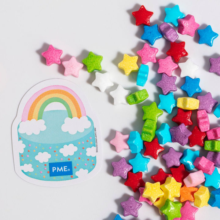 PME Rainbow Stars Sprinkle Charms 25g