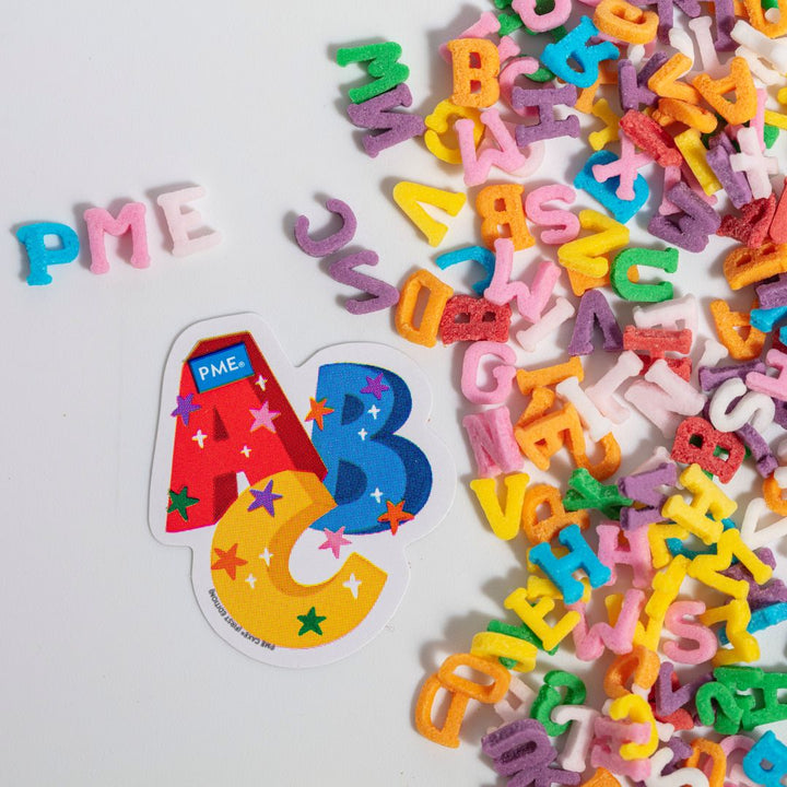 PME Rainbow Alphabet Sprinkle Charms 25g