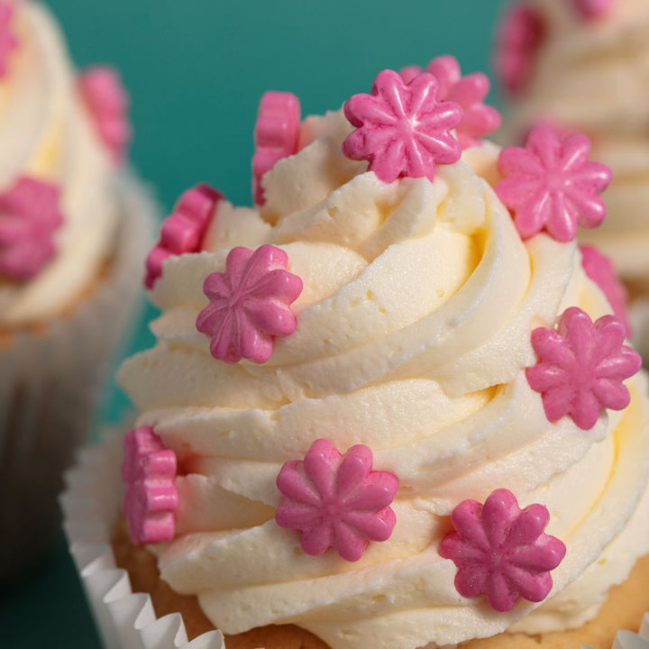 PME Pink Flowers Sprinkle Charms 25g