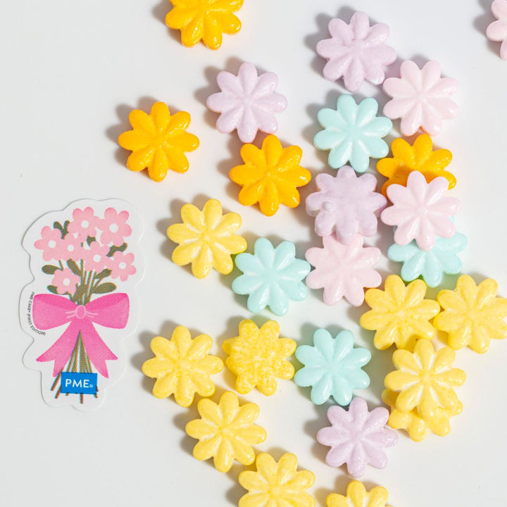 PME Pastel Flowers Sprinkle Charms 25g