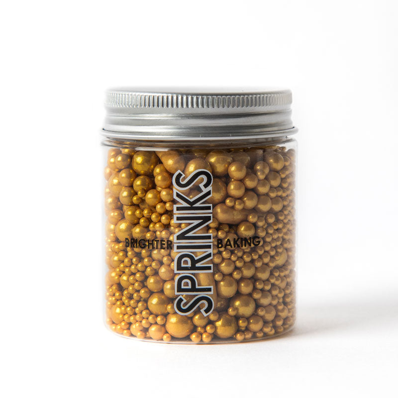 Sprinks Bubble & Bounce Matte Gold Sprinkle Mix 75g