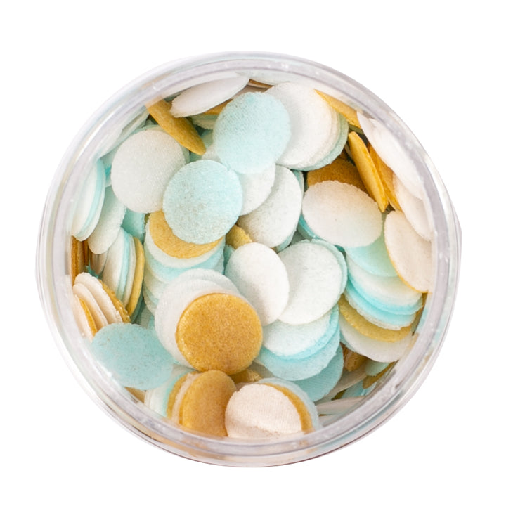 Sprinks Wafer Decorations 9g Blue, White & Gold