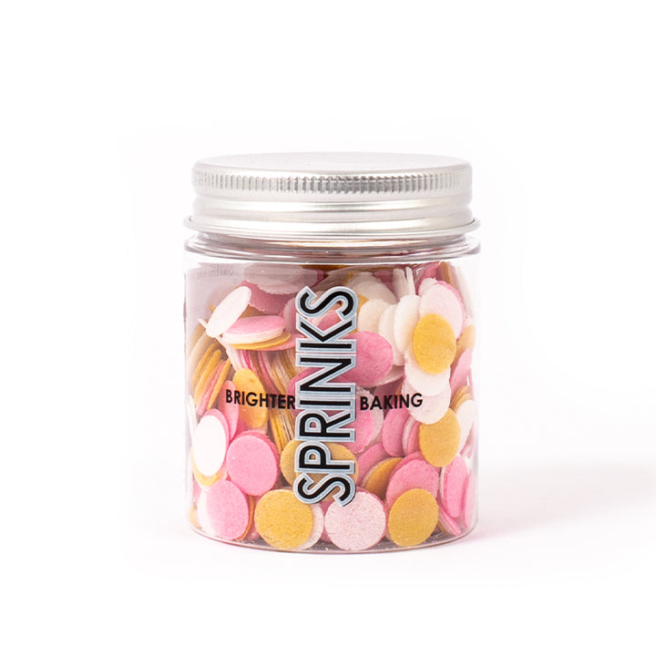 Sprinks Wafer Decorations 9g Pink, White & Gold
