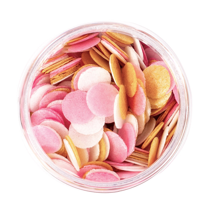 Sprinks Wafer Decorations 9g Pink, White & Gold