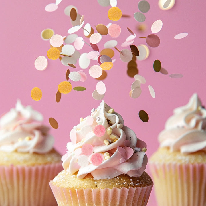 Sprinks Wafer Decorations 9g Pink, White & Gold