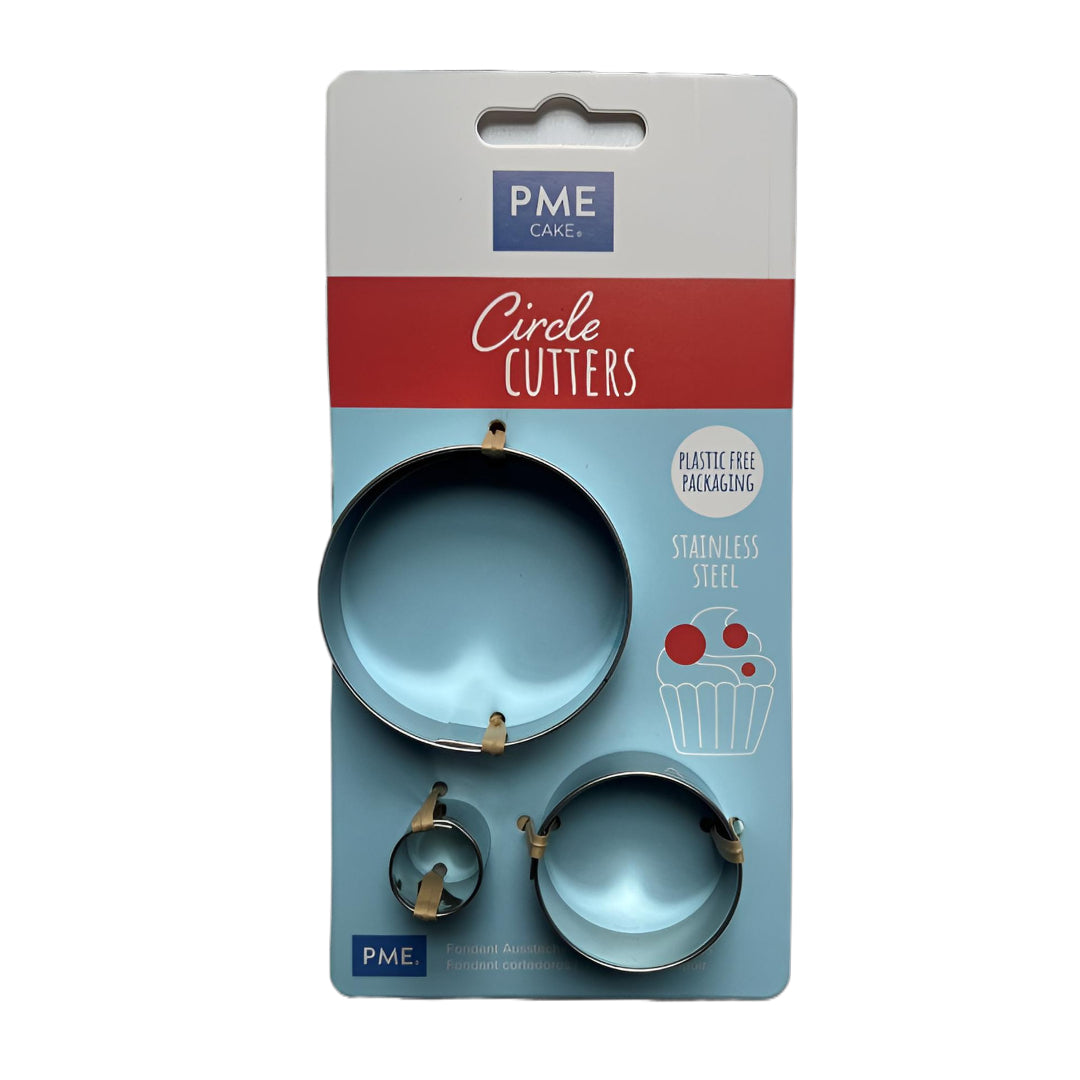 PME Stainless Steel Round Cutter 3pc Set