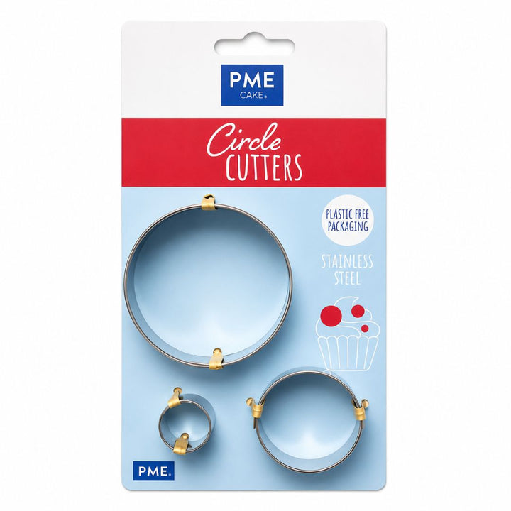 PME Stainless Steel Round Cutter 3pc Set
