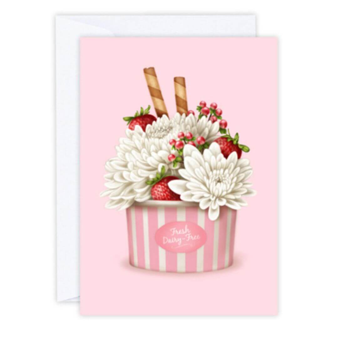 Studio Sue Strawberries & Chrysanthemums Gift Card