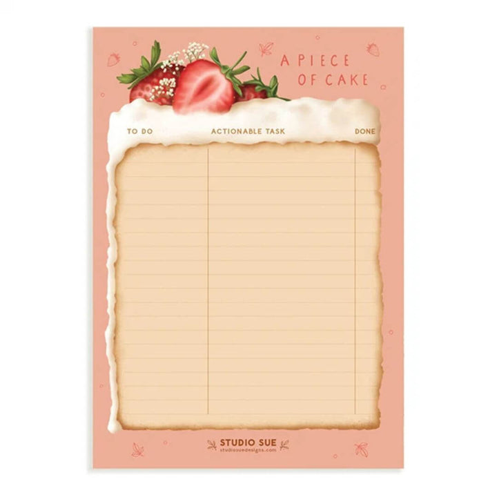 Studio Sue A5 Notepad: A Piece of Cake