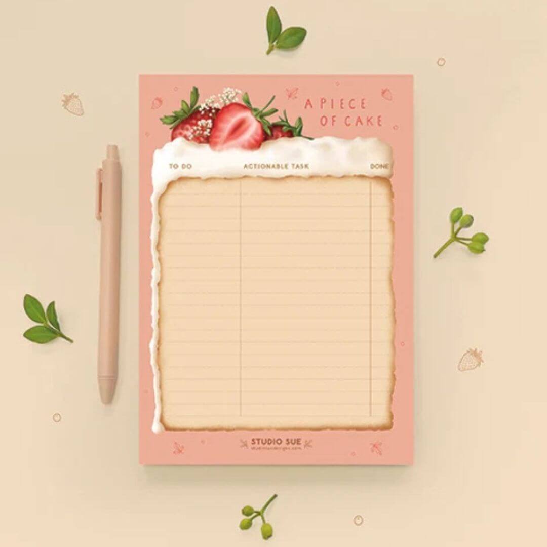Studio Sue A5 Notepad: A Piece of Cake