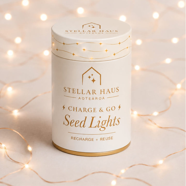 StellarHaus Charge & Go Indoor Copper Warm White Seed Lights 2m