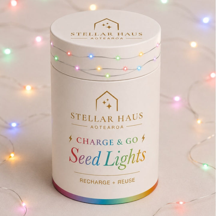 StellarHaus Charge & Go Indoor Rainbow Seed Lights 2m