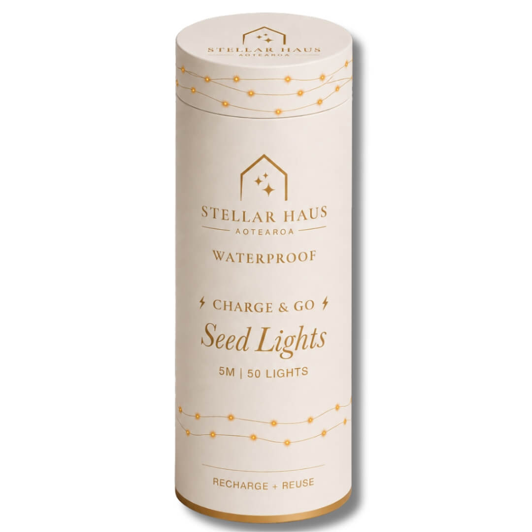 StellarHaus Charge & Go Outdoor Copper Warm White Seed Lights 5m