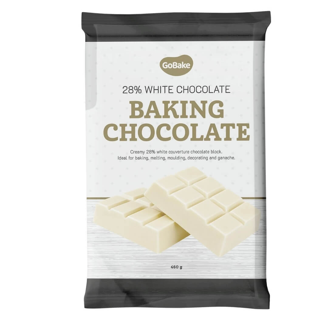 GoBake White Chocolate Baking Block 460g