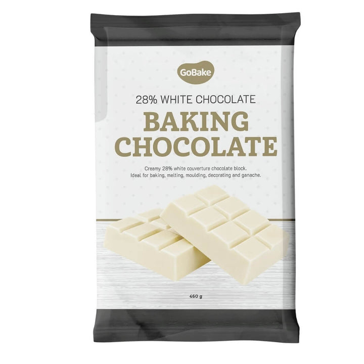 GoBake White Chocolate Baking Block 460g