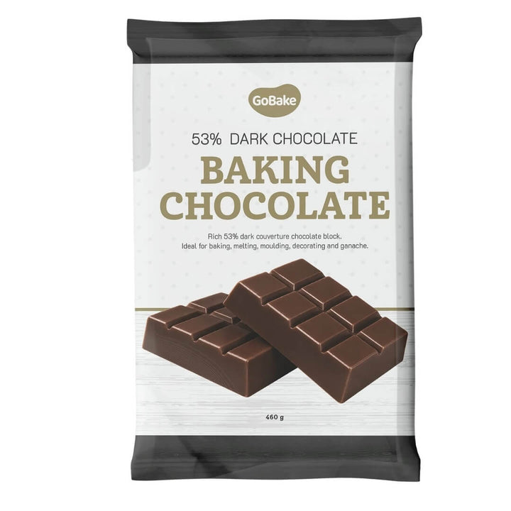 GoBake Dark Chocolate 53% Baking Block 460g