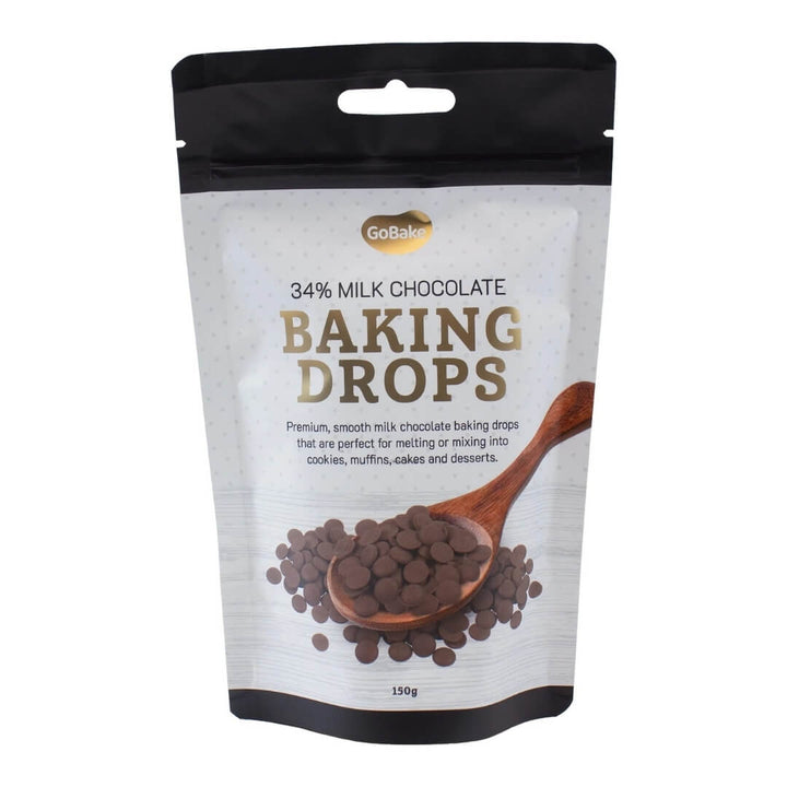 GoBake Milk Chocolate Baking Drops 150g