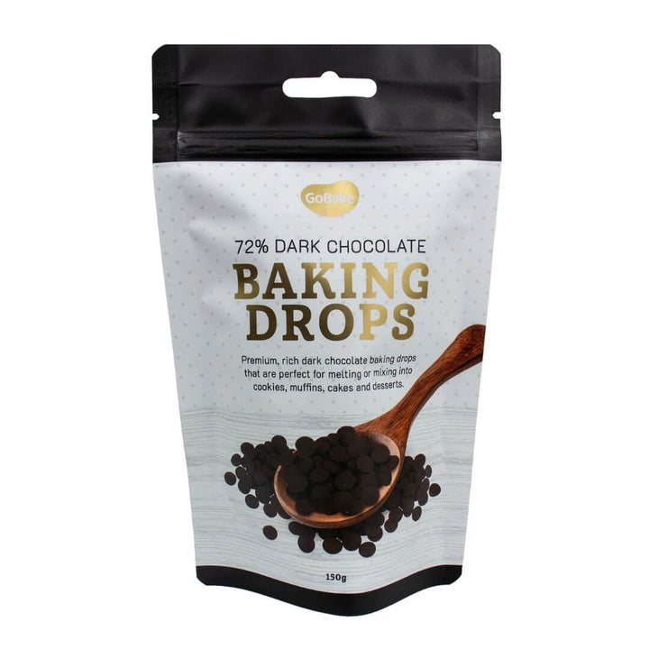 GoBake Dark Chocolate Baking Drops 150g