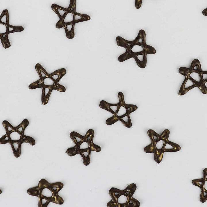 GoBake Dark Chocolate Gold Dusted Stars 50g
