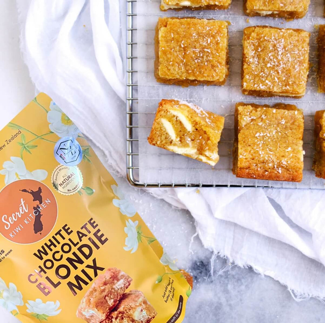 Secret Kiwi Kitchen White Chocolate Blondie Mix