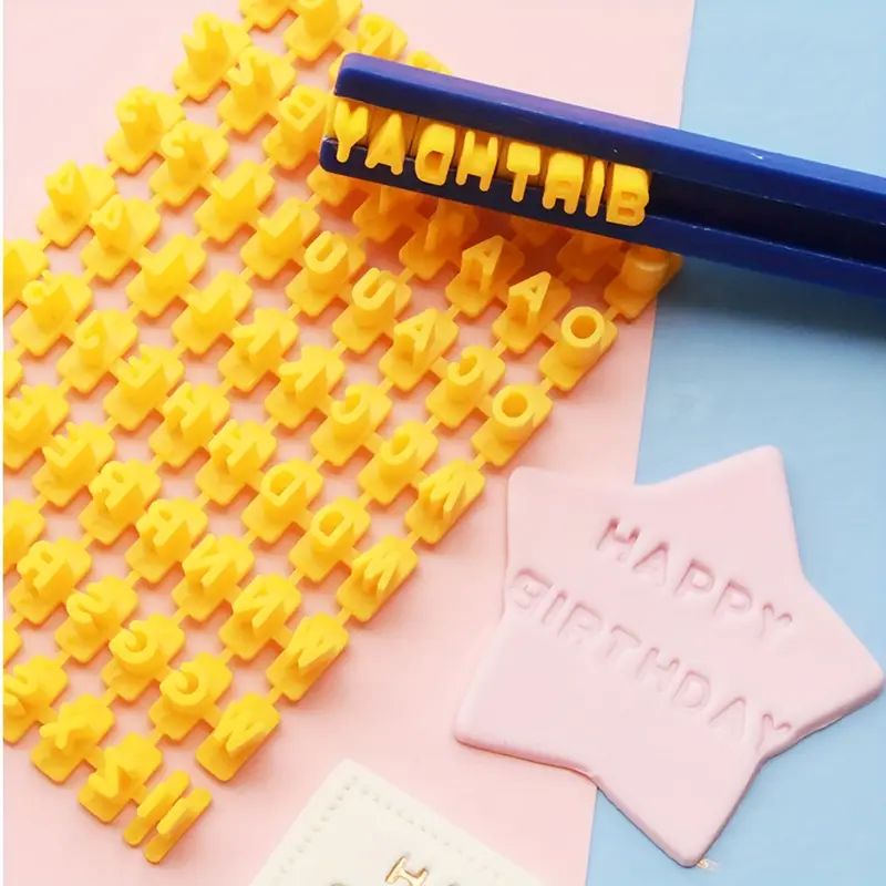 Letters & Numbers Fondant Stamp Set